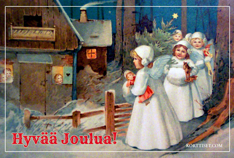 Lataa ja lähetä ilmainen Hyvää Joulua! vanha joulukortti netistä